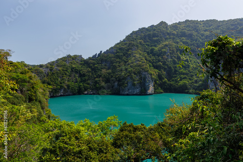 beautiful lagoon,tropical paradise,Angthong national marine park, koh Samui, Suratthani, Thailand.