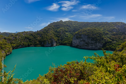 beautiful lagoon,tropical paradise,Angthong national marine park, koh Samui, Suratthani, Thailand. © rbk365