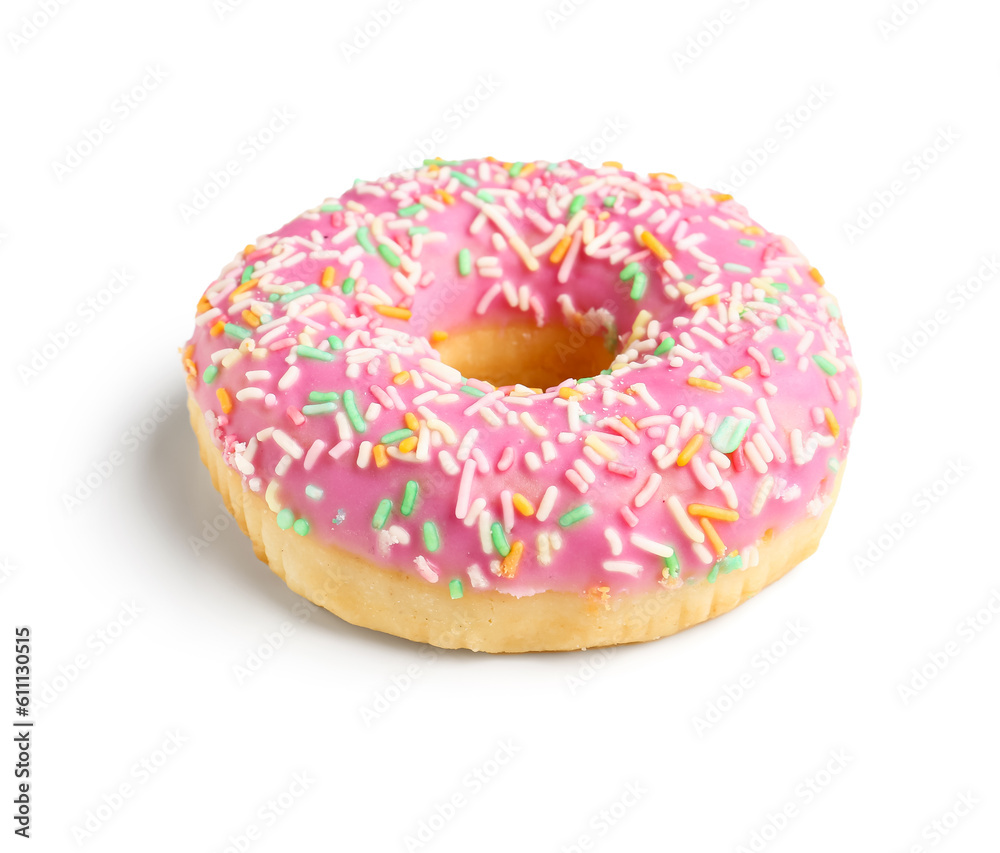 Sweet donut on white background Sweet donut on white background
