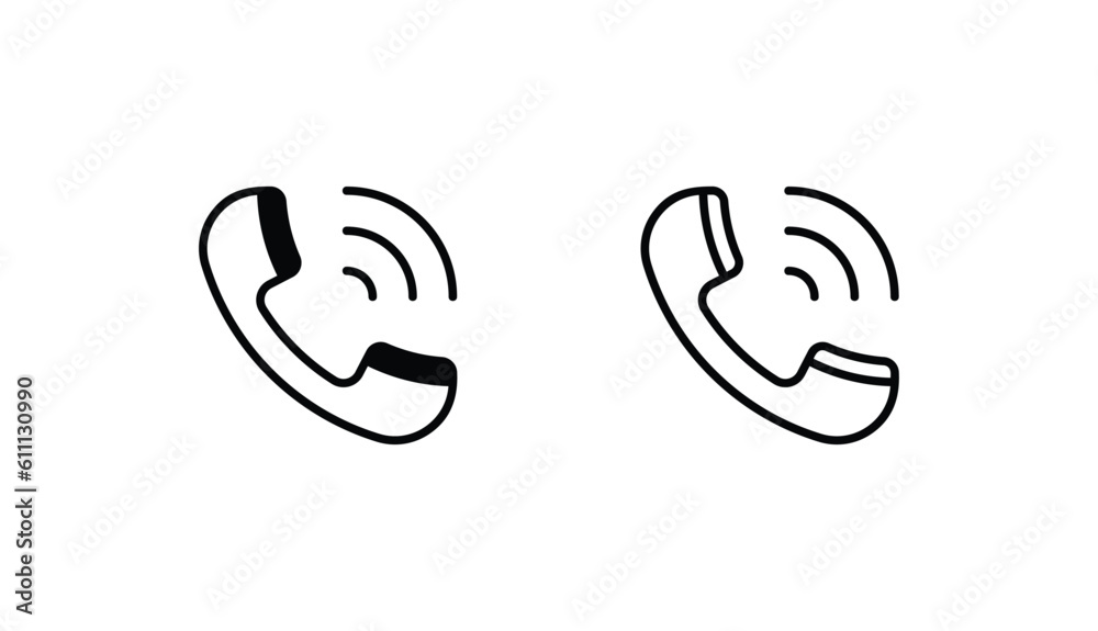 Call icon design with white background stock illustration Call icon design with white background stock illustration