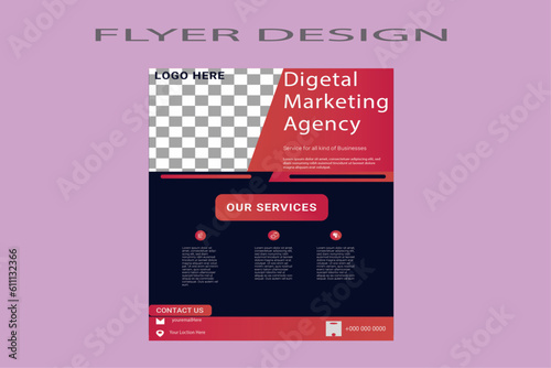 Corporate business flyer template design. marketing, business proposal, promotion, advertise, publication, cover page. Flyer design for your Business company