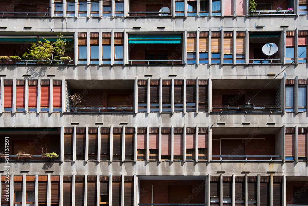 Milan, Metropolitan City of Milan, Italy - 06 24 2018: view of the old and new city