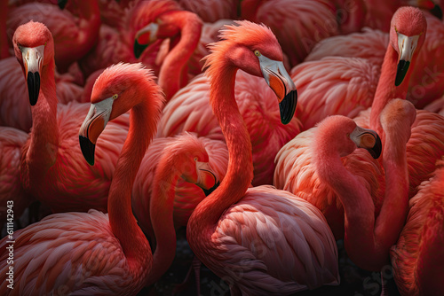 group of flamingos