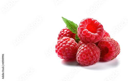 Raspberries Isolated on a White Background