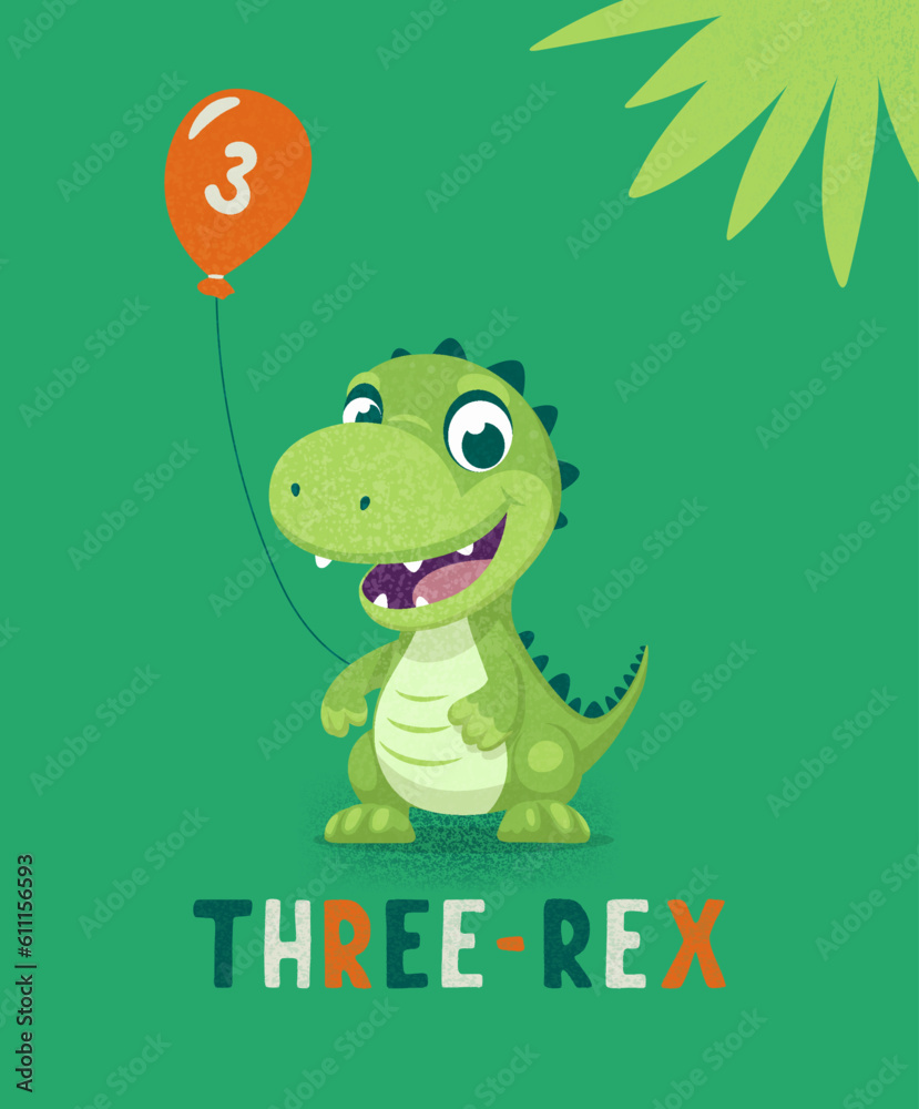 Vector Happy and Smiling Dinosaur. Cartoon Green Dinosaur Tyrannosaurus Rex, Tyrex with Outline on Skateboard, Design Template, Skater Dinosaur. Funny Print, T-shirt Design for Kids Vector Happy and Smiling Dinosaur. Cartoon Green Dinosaur Tyrannosaurus Rex, Tyrex with Outline on Skateboard, Design Template, Skater Dinosaur. Funny Print, T-shirt Design for Kids