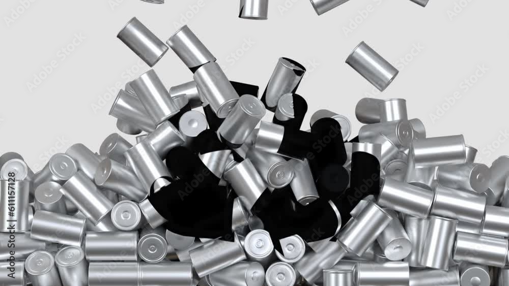 recycling 4680 lithium traction battery for battery modules, mass production accumulators high power and energy for electric vehicles, use dry electrode, isolated image, 3d rendering