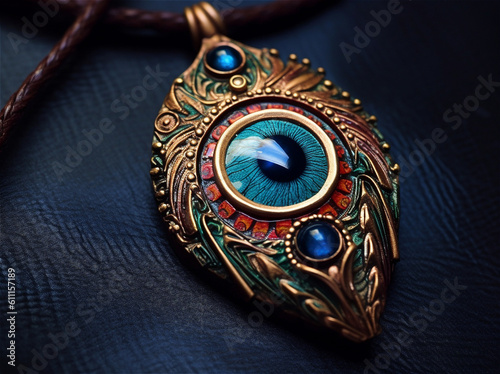 Enchanting Evil Eye Amulet Designs, Captivating Necklace, Eye-Catching, Eye-Inspired