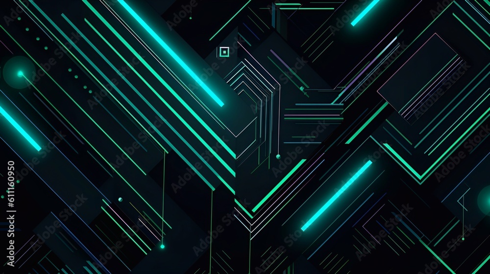Abstract futuristic technology background, Created with generative AI Abstract futuristic technology background, Created with generative AI