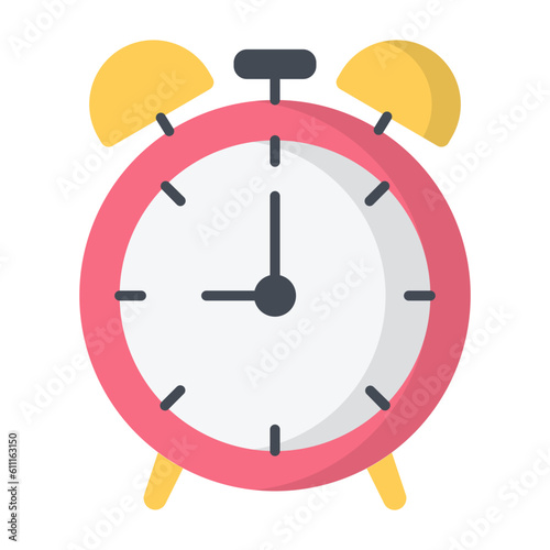 Alarm Clock Flat Icon