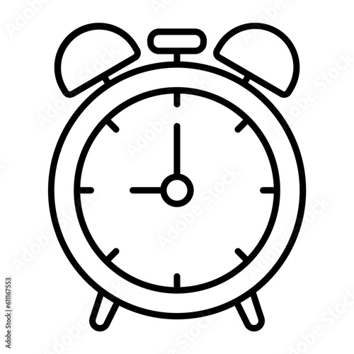Alarm Clock Outline Icon