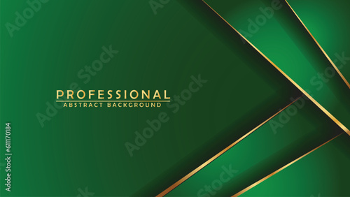 Modern green professional luxury background vector illustrator for company