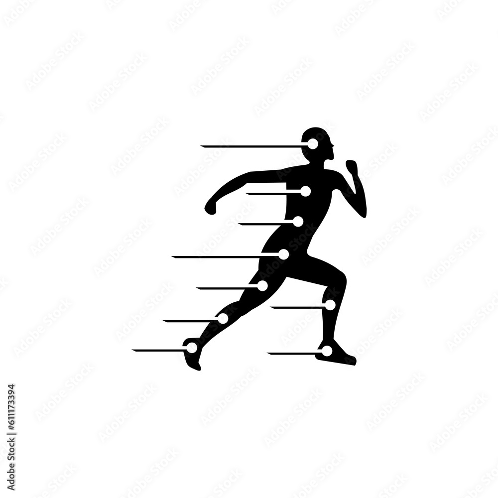 runner man vector