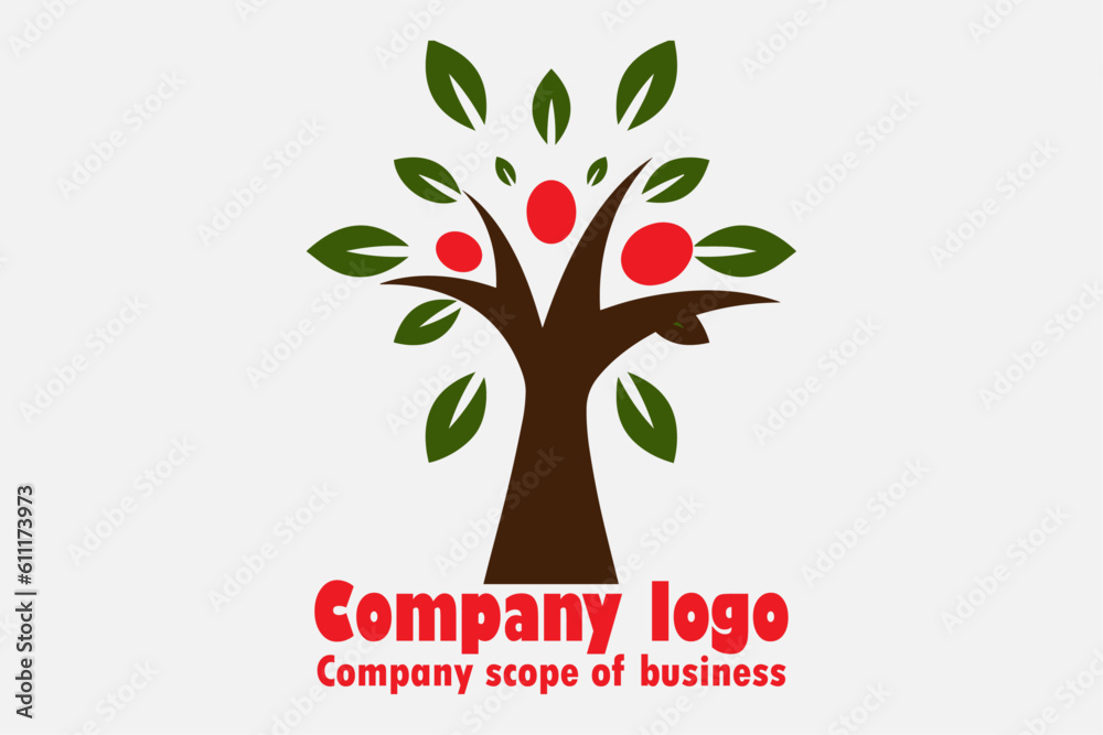 Obraz premium illustration of an tree with flowers