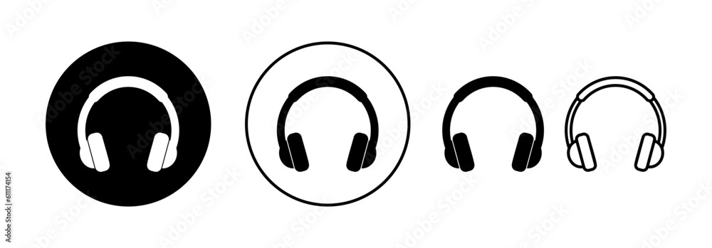 Headphone icon vector for web and mobile app. headphone sign and symbol Headphone icon vector for web and mobile app. headphone sign and symbol