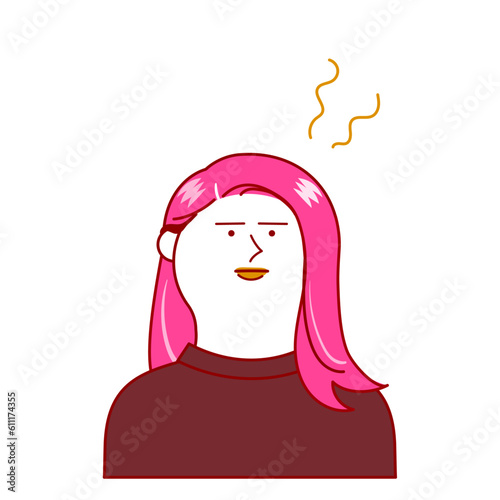 イライラする女性