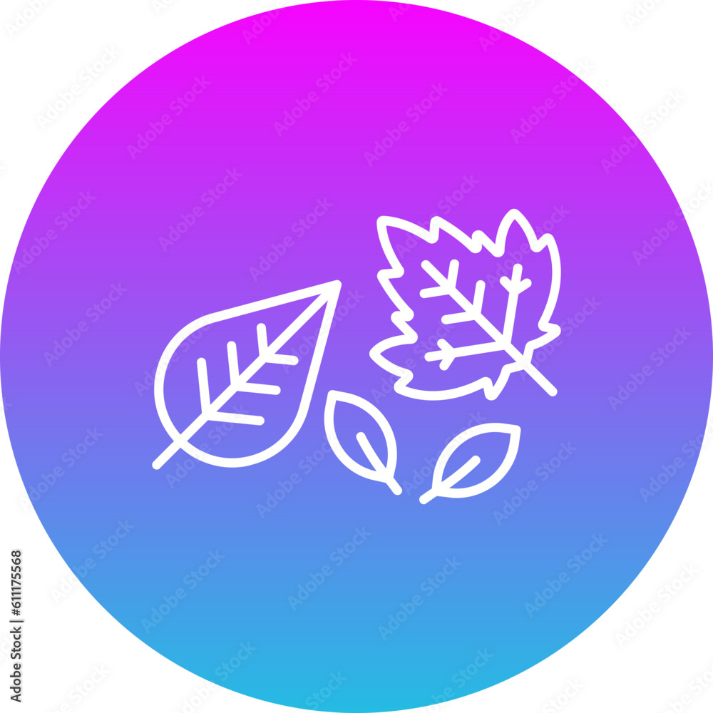 Autumn Tree Leafs Icon