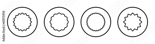 Badge icon set illustration. Awards icon vector. Achieve sign and symbols