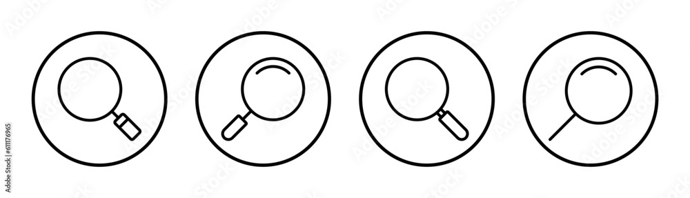 Search icon set illustration. search magnifying glass sign and symbol Search icon set illustration. search magnifying glass sign and symbol