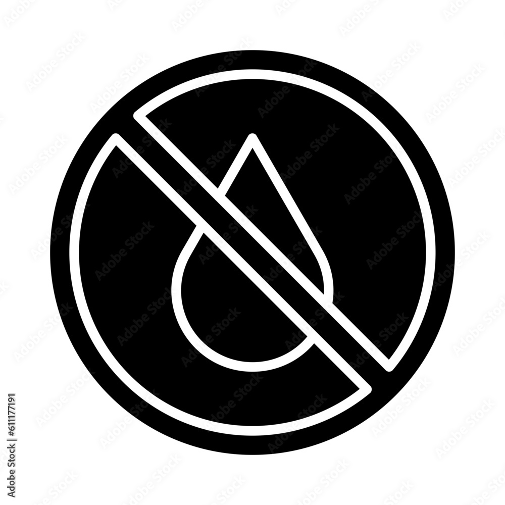 No Water Icon No Water Icon