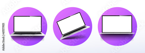 Laptop mockup set