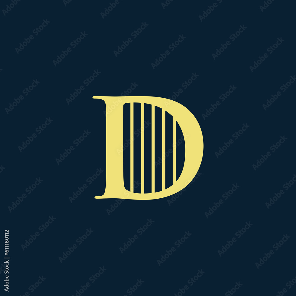 alphabet initial d combined with strings as instrument tone for stringed musical instrument used for logo, design, vector, business, branding, company, and art alphabet initial d combined with strings as instrument tone for stringed musical instrument used for logo, design, vector, business, branding, company, and art