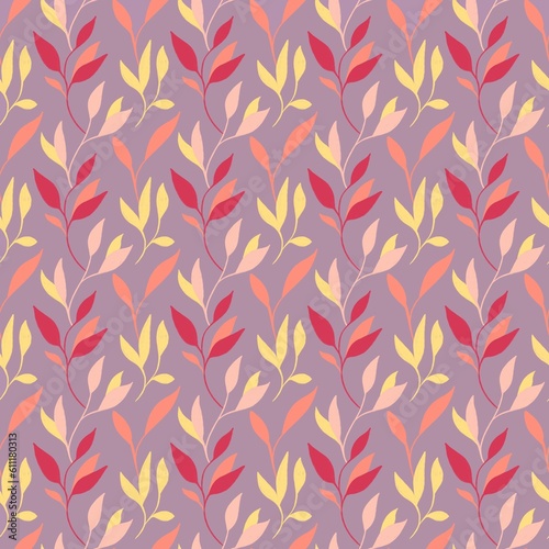 Seamless pattern with trendy fabric ornaments 