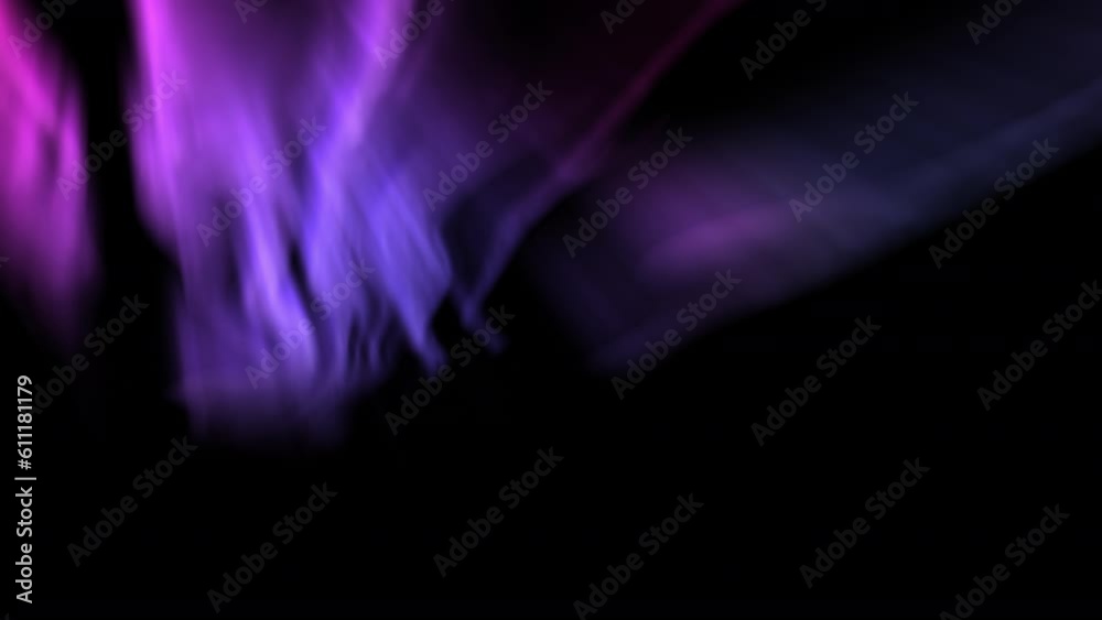Glowing Aurora Borealis Purple Loop