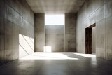 a prototype interior with a concrete wall is shown. Generative AI