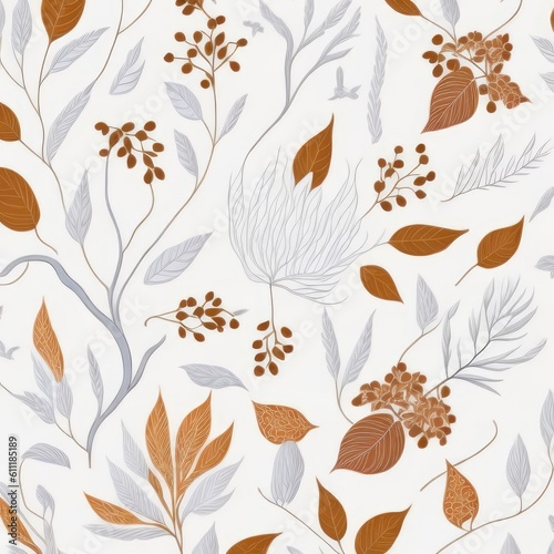 Illustration pattern abstract background of autumn leaves