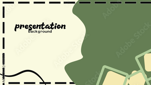 The background for your presentation has a soft green theme