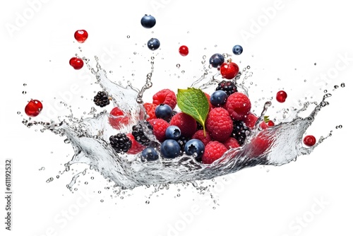 strawberry in splash