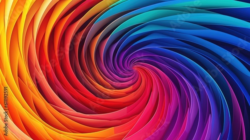 0679. Colorful Spectrum Swirl Line Abstract Geometric Background. Generative AI.jpg