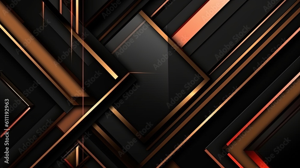 0715. Ebony Elegance Line Abstract Geometric Background. Generative AI 0715. Ebony Elegance Line Abstract Geometric Background. Generative AI