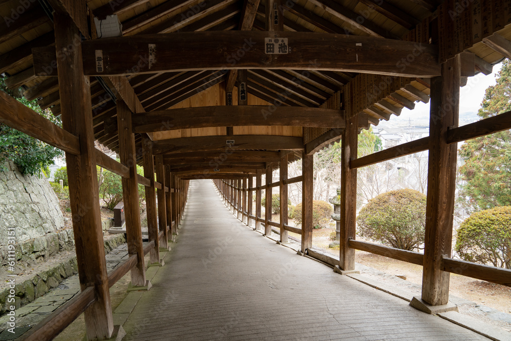 吉備津神社 回廊 神社仏閣 岡山県 観光スポット