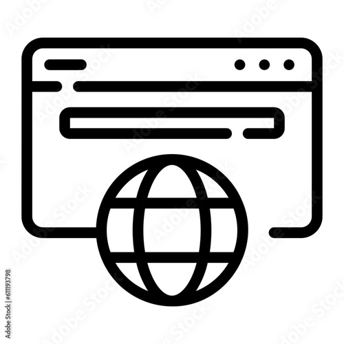 broswer Line Icon