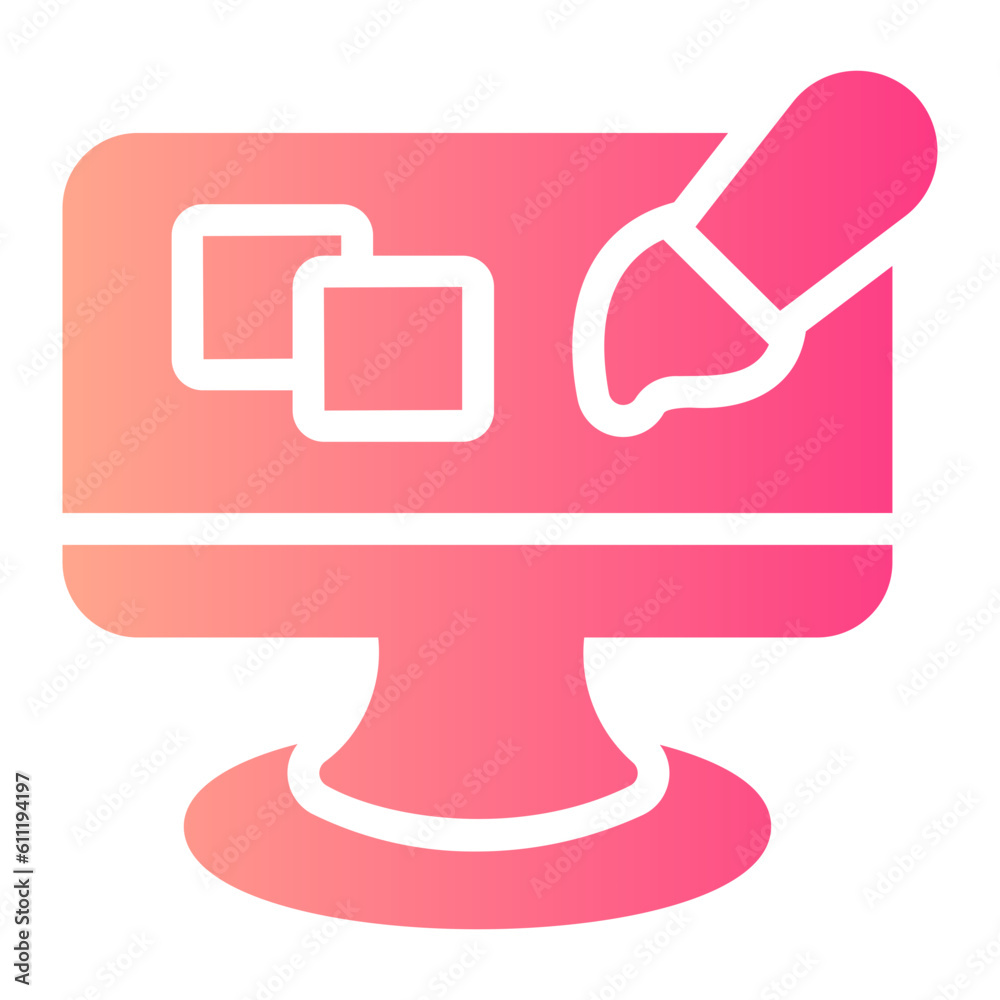 content designer Gradient icon content designer Gradient icon