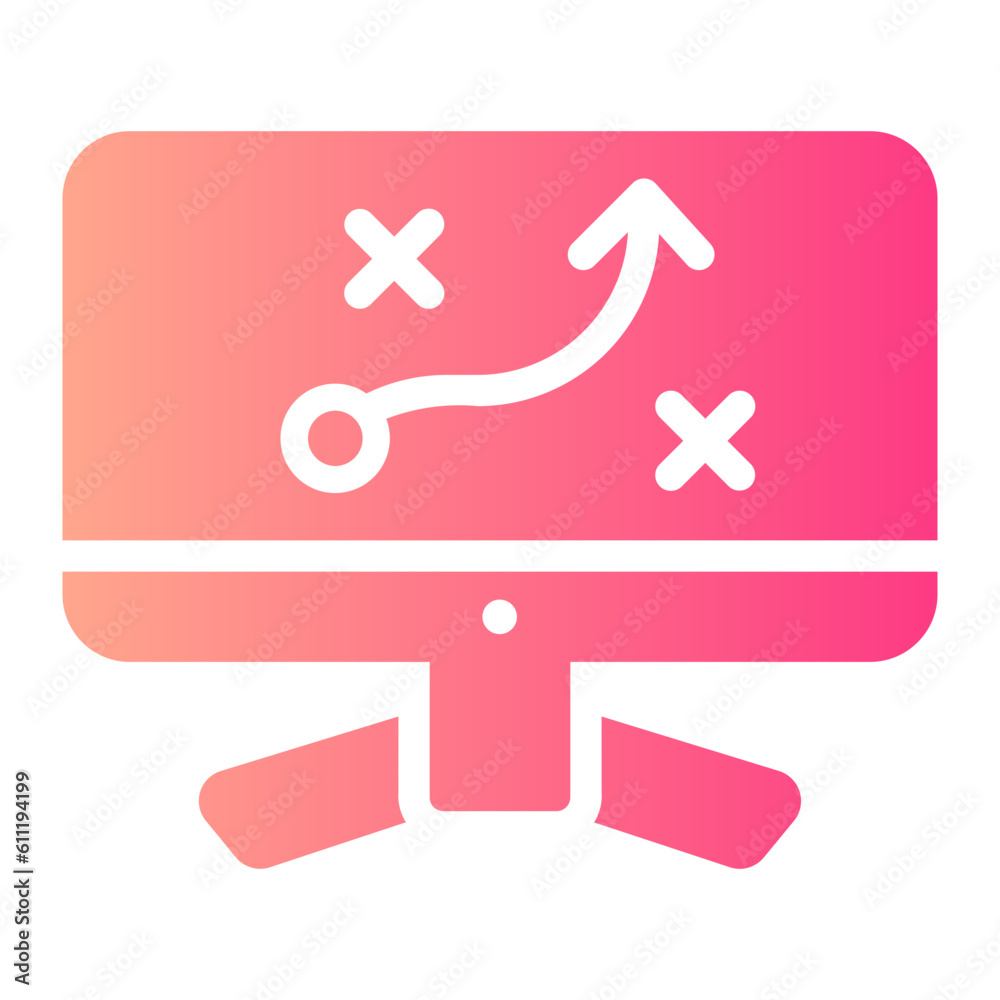 digital strategy Gradient icon digital strategy Gradient icon