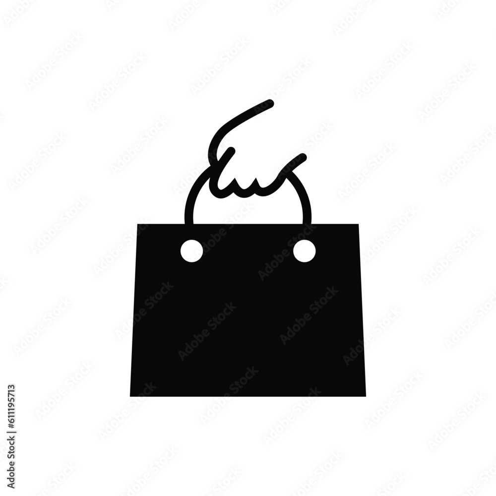 shopping bag icon vector design trendy shopping bag icon vector design trendy