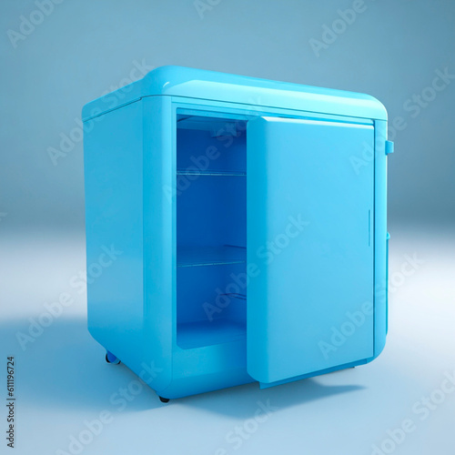  Blue Mini Fridge