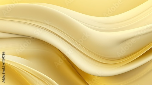 1065. Pale Yellow and Cream Digital Wave Background. Generative AI