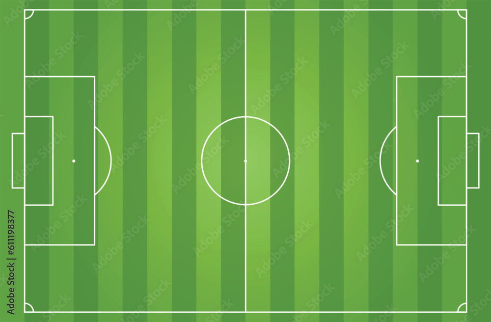 Football field graphic design with green grass effect, perfect for education or examples. Football field graphic design with green grass effect, perfect for education or examples.
