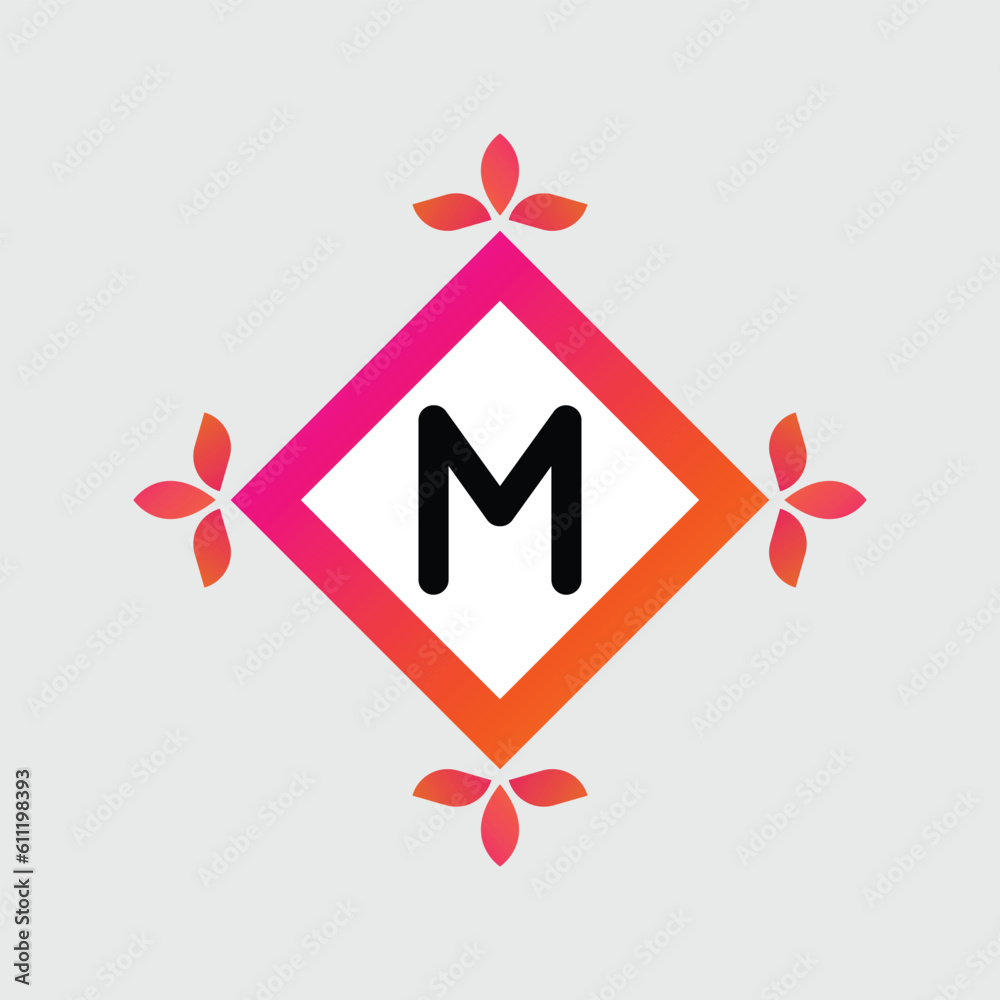 M logo Colorful Vector Design. Icon Concept. Abstract modern