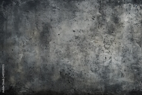 Dark grunge concrete wall abstract texture background created with Generative AI technology