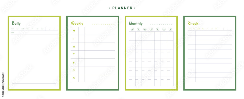 Weekly Daily Monthly Check planner. Weekly Daily Monthly Check planner.