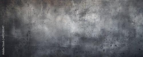 Obraz na płótnie Dark grunge concrete wall abstract texture background created with Generative AI