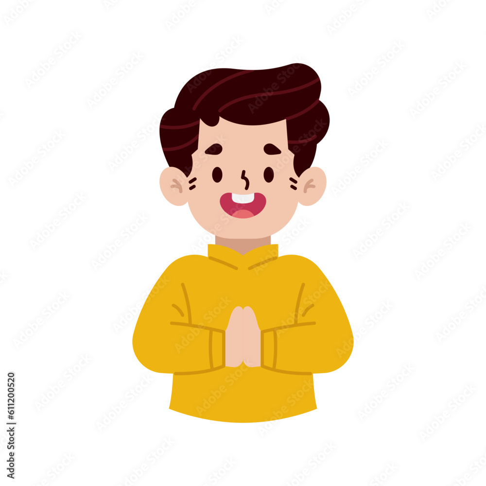 Muslim flat illustration