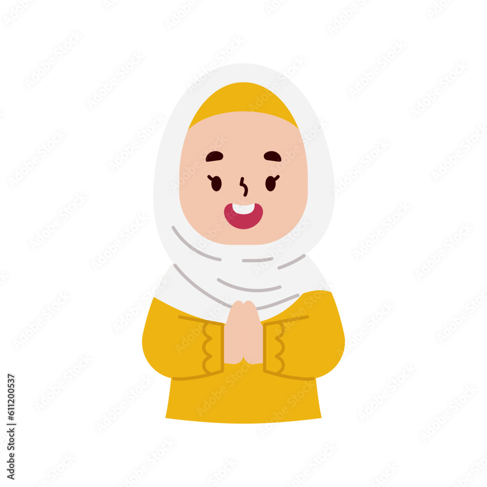 Muslim flat illustration Muslim flat illustration