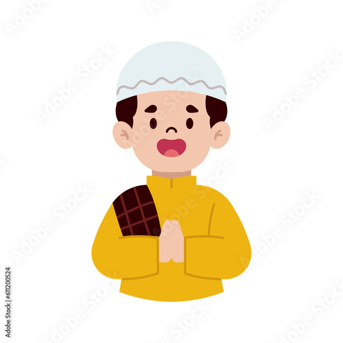 Muslim flat illustration