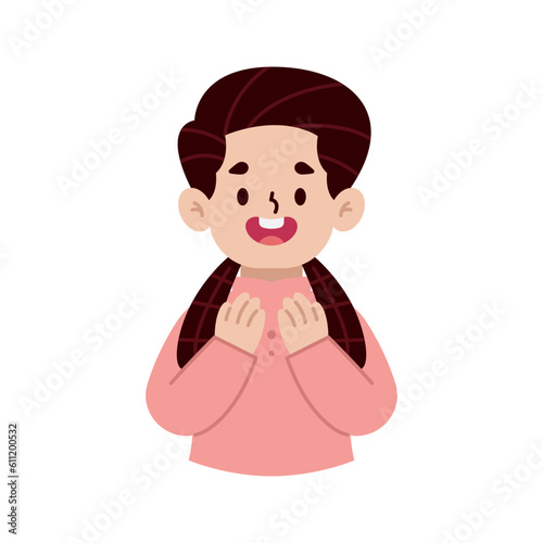 Muslim flat illustration