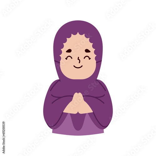 Muslim flat illustration